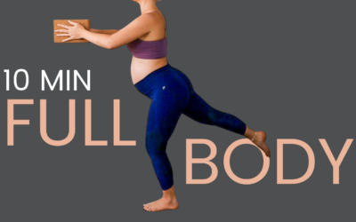 PREGNANCY WORKOUT full body – 10 minute prenatal yoga workout